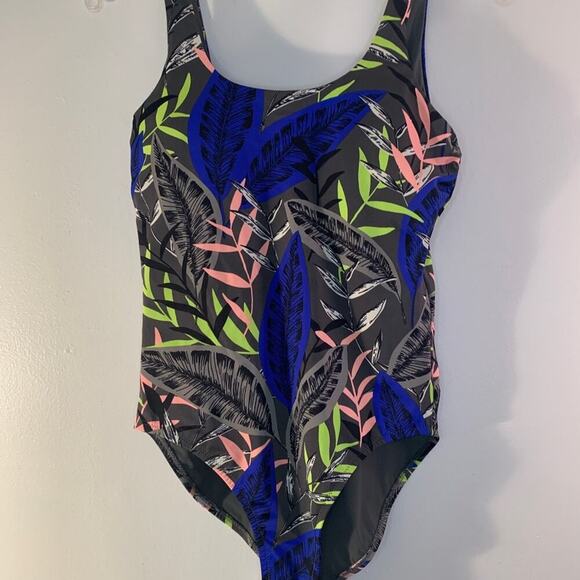 ATHLETA Women’s Midnight Palm Scoop One Piece Swimsuit / Size: Small - Picture 6 of 12